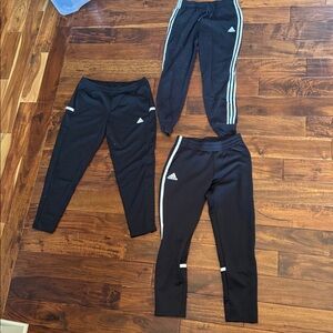 Adidas Bundle of 3 Sweatpants w/2 large and 1 medium